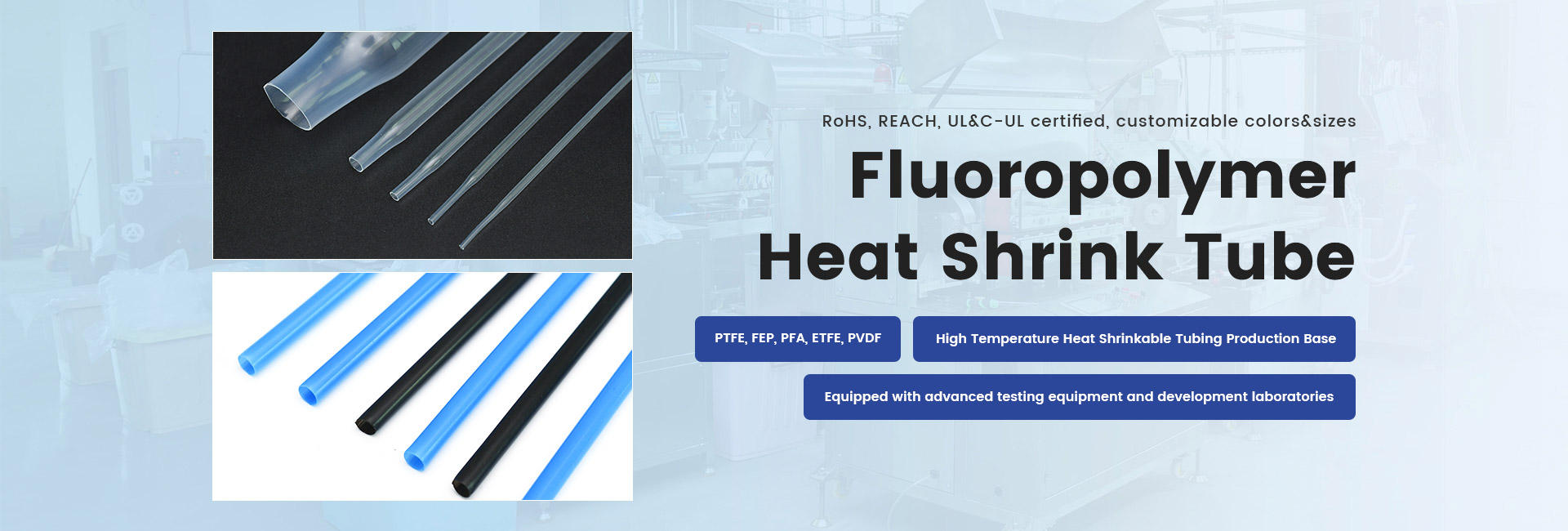 Fluoropolymer Heat Shrink Tubing
